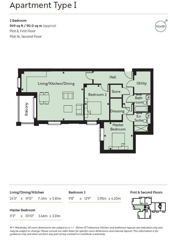Floor Plan | Flat - Purpose Built | 16 Lindfield Place, Farncombe Road, Worthing | For Sale